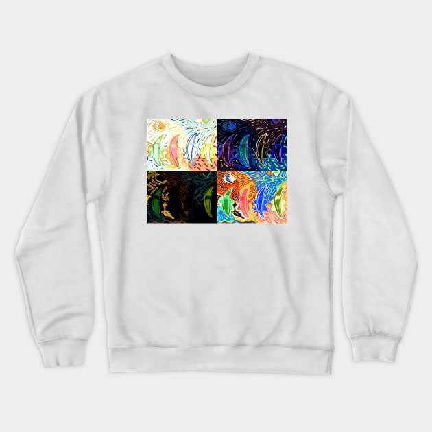 Starry Nights Over MeepNana Festival Quads Crewneck Sweatshirt by Zenanigans